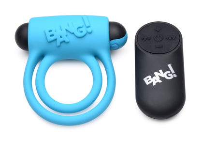 Bang - Silicone Cock Ring and Bullet With Remote  Control
